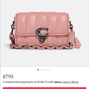 Coach Studio Shoulder Bag With Quilting